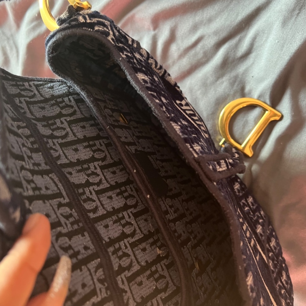 Christian Dior Embroidered Saddle Bag - Picture 2 of 6